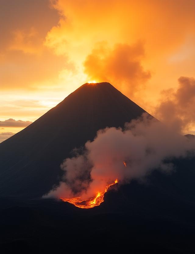 ความลึกลับของภูเขาไฟท่ามกลางหมอกจัด